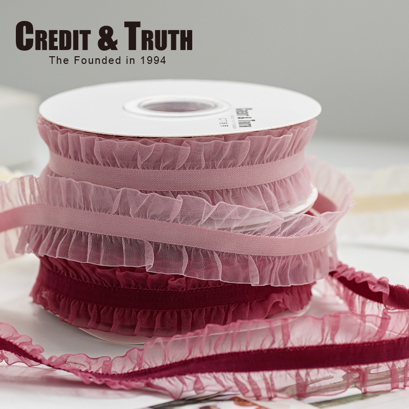 Credit&Truth花边褶皱diy丝带