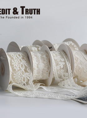 蕾丝花边装饰艺术刺绣法式蝴蝶结公主小清新风格百搭丝带
