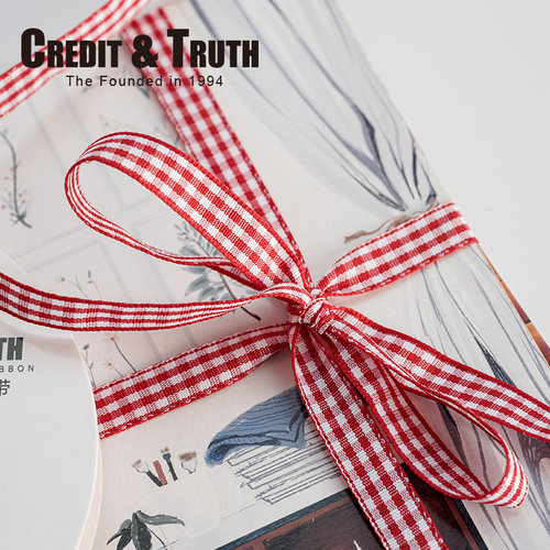 Credit&Truth格子丝带六一儿童节