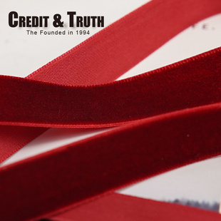 多规格绒面酒红丝绒圣诞丝带礼物包装丝带节日场景布置绒带装饰