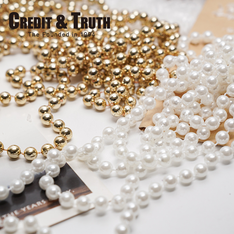 珍珠白色DIY圣诞装饰品