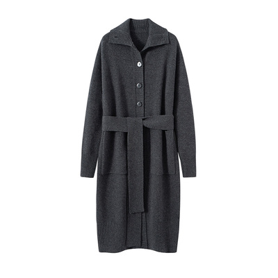 100纯山羊绒衫女款翻领系