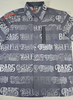 李宁反伍BADFIVE MISTER CARTOON合作款男子宽松休闲衬衫 ASHT501