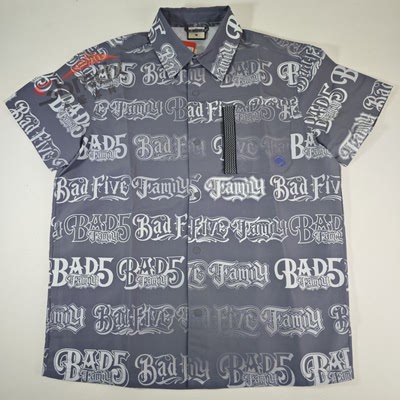 李宁反伍BADFIVE MISTER CARTOON合作款男子宽松休闲衬衫 ASHT501