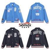 AJDT749 男子运动休闲宽松夹克 李宁反伍BADFIVExMISTER CARTOON