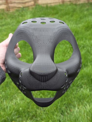 新款日系猫科福瑞兽头骨 兽骨Kig系兽头头骨 3D打印pla材质25头高