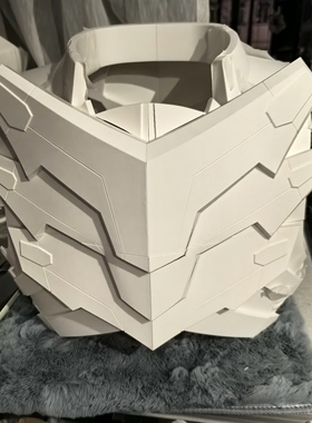 铠甲勇士---飞影铠甲---胸甲背甲白模---3D打印pla无毒材质