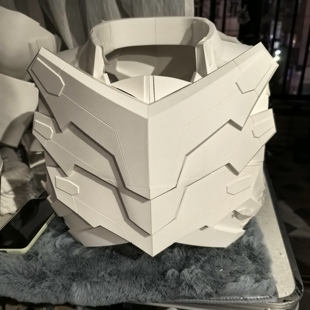 铠甲勇士---飞影铠甲---胸甲背甲白模---3D打印pla无毒材质