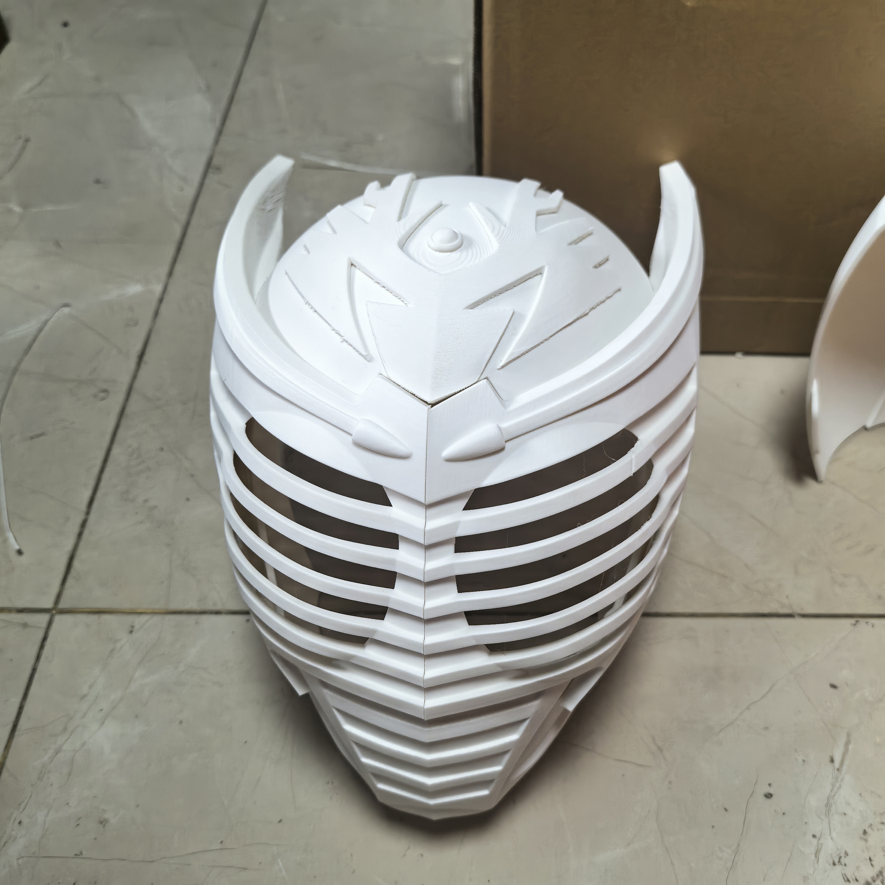 假面骑士 龙骑龙牙头盔 3D打印白模 全分件 易上色 超高精度 pla