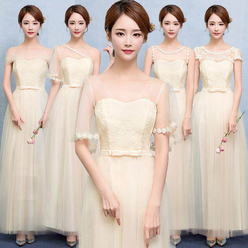 伴娘服晚礼服长款2019新款婚礼姐妹团礼服晚宴服装毕业宴会连衣裙在类目 女装/女士精品, 婚纱/旗袍/礼服, 婚纱中 - 来自Buy2taobao.com提供专业的淘宝代购服务