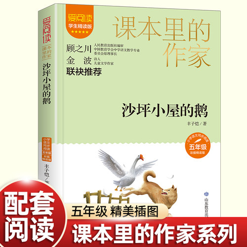 沙坪小屋的鹅 白鹅丰子恺五年级上册必读的课外书课本里的作家适合小学生看的课外书同步统编语文教材配套阅读书籍儿童文学读物
