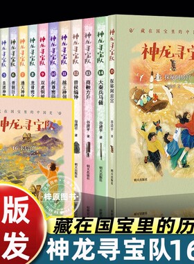 神龙寻宝队全套16册何尊密码龙骨密文青铜巨人1-16谷清平汤小团漫游中国历史国宝冒险童话故事书小学生四五六年级课外书明天出版社