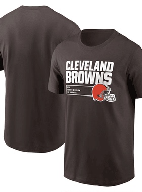 球衣男夏季布朗Cleveland Browns男士休闲运动长袖宽松短袖T恤