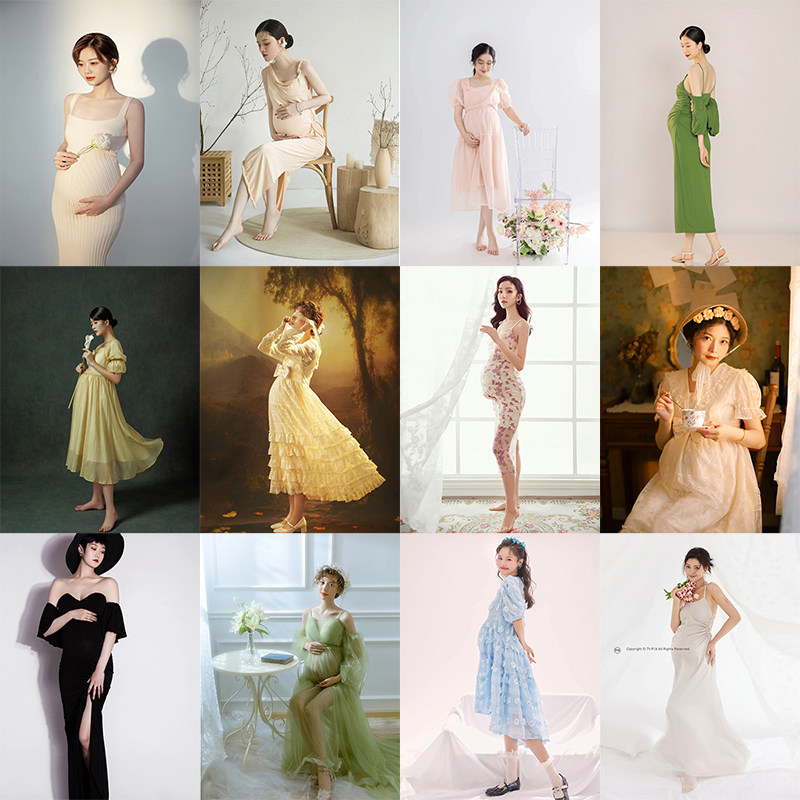 新款影楼孕妇摄影服装孕妇照衣服性感可爱孕妈咪孕妇照片写真拍照