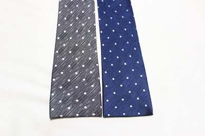 提花色织真丝休闲平头手打领带