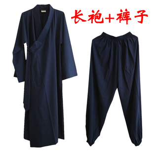 天师豪礼法衣长褂长袍道袍道服道士服练功服冬季厚款棉袄
