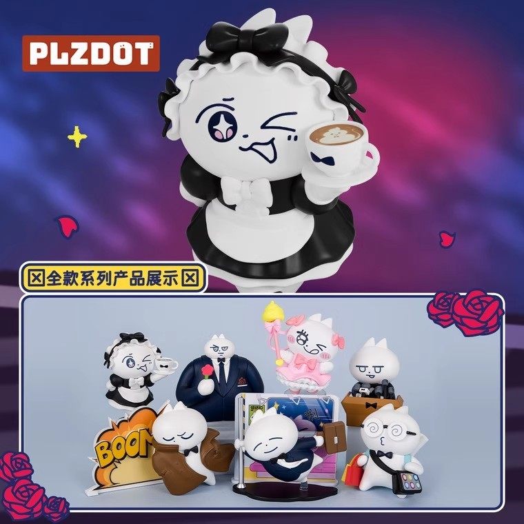 领结猫盲盒我这样的小猫咪潮玩女图片