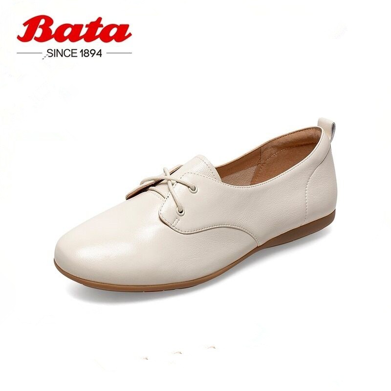 bata2023春专柜同款圆头小皮...