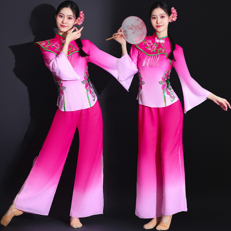 陕北辣妈喜庆迎亲舞蹈队新款胶州秧歌服演出服古典舞蹈服装飘逸女,女装/女士精品,民族服装/舞台装,淘宝优惠券,粉丝福利购,淘宝优惠卷