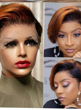 a Wigs Ponytail Bob Cap Afro Lace Wig Human Hair Brazilian