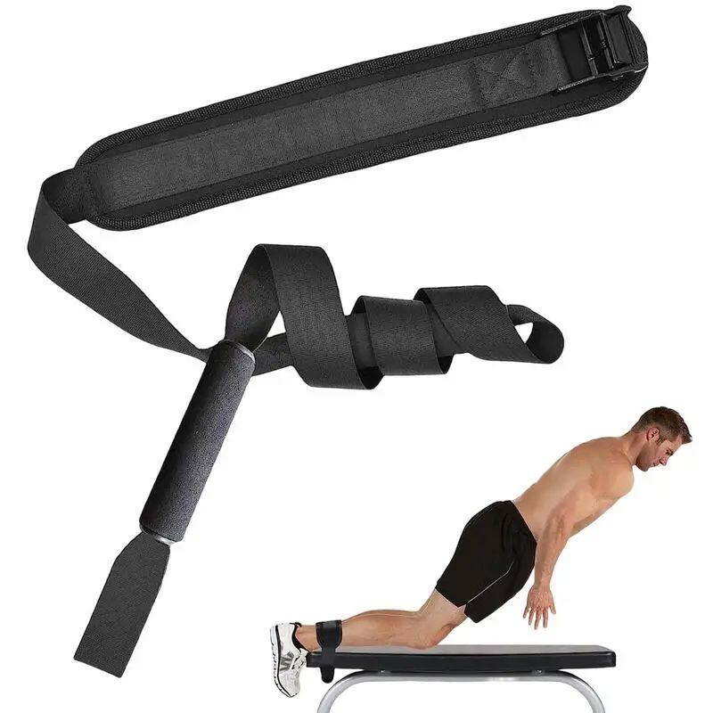Nordic Hamstring Curl Strap Leg Exercise Assisted Strap Belt