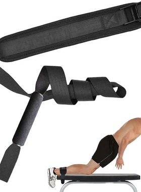 Nordic Hamstring Curl Strap Leg Exercise Assisted Strap Belt