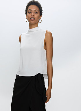 babaton 半高领宽松款背心 59116