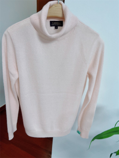 法国单c@roll 高领羊绒衫