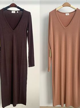 wilfred v领长款连衣裙（83438 103197）