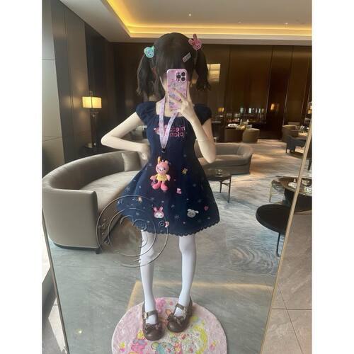 夏日可爱宅萌软妹风连衣裙