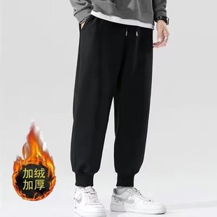 子男款 街头加厚裤 束脚裤 秋冬加绒运动工装 2023年潮牌卫裤 裤 男美式