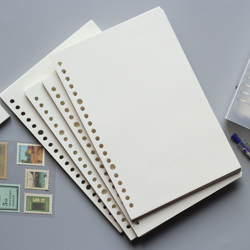 20孔a5活页内芯纸替芯通用标准活页夹记事笔记本子内芯本创意文具