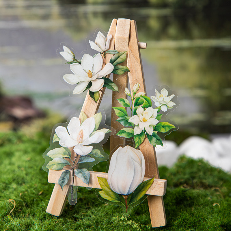 月光之畔花朵PET贴纸模切植物花卉拼贴素材贴画手账日记装饰diy,文具电教/文化用品/商务用品,贴纸/立体贴纸,淘宝优惠券,粉丝福利购,淘宝优惠卷