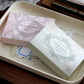 缓缓度过 时光复古素材便签纸标记日常蕾丝笔记手账拼贴打底背景