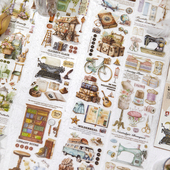 像暖阳去拥抱透明PET长循环胶带复古手绘小物件素材拼贴手帐日记