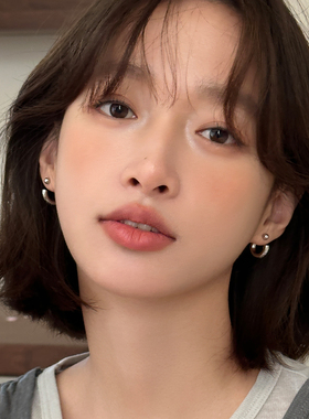 C型后挂式耳钉耳环轻奢气质独特小众设计高级感耳圈925银针耳饰女