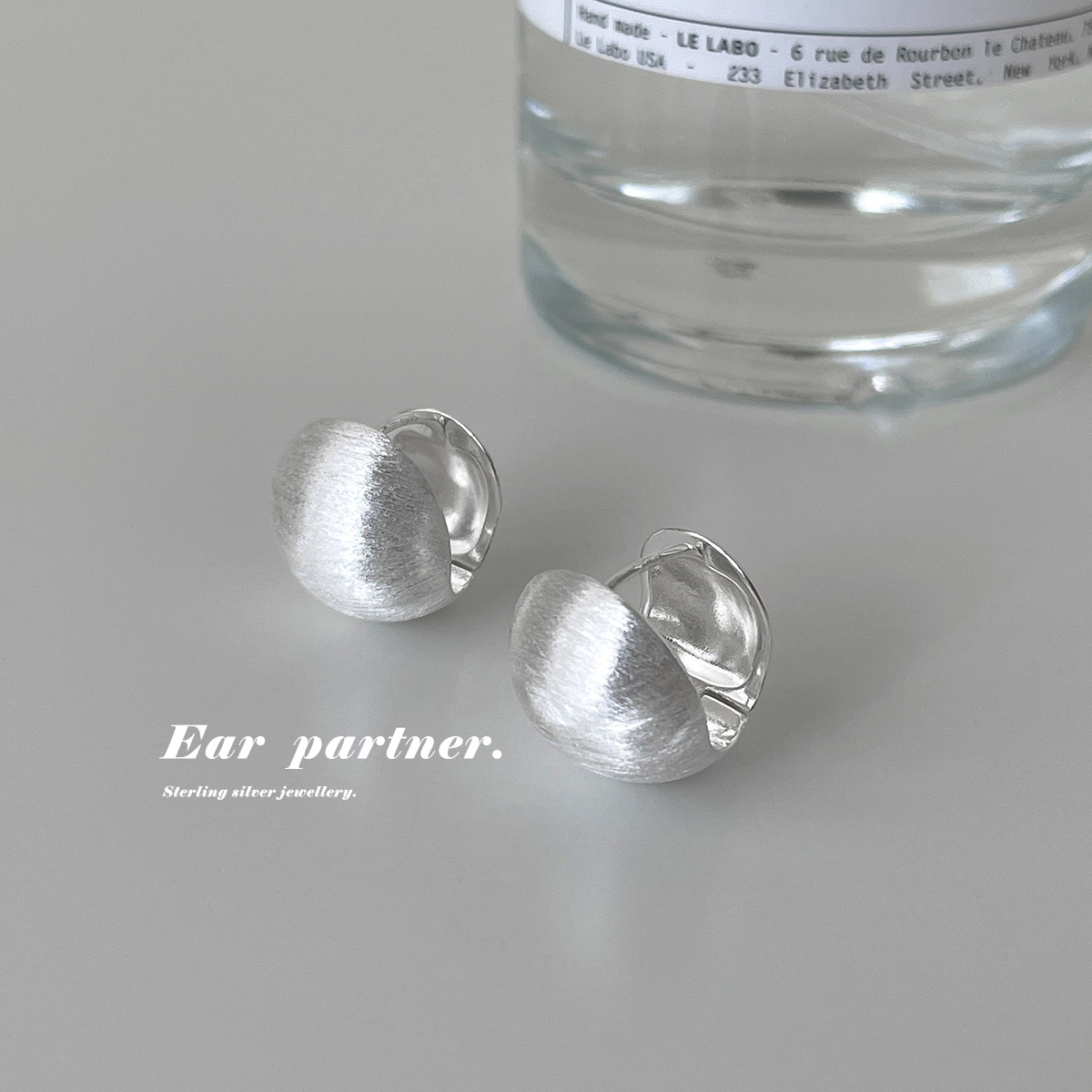 925银针拉丝圆球耳钉女2025新款爆款轻奢小众高级感气质耳扣耳饰,饰品/流行首饰/时尚饰品新,耳环,淘宝优惠券,粉丝福利购,淘宝优惠卷