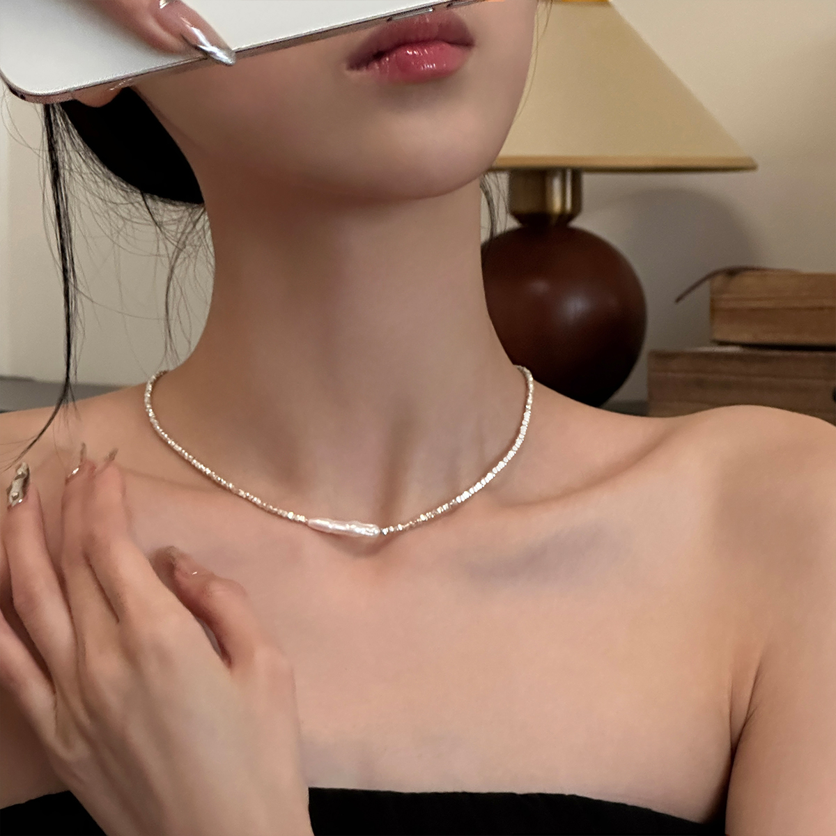 925纯银天然淡水珍珠碎银子