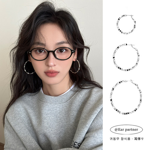 气质大耳圈2025新款爆款高级感