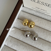 豆豆耳钉女纯银针耳环小众设计感高级韩国ins银耳饰2026新款 爆款