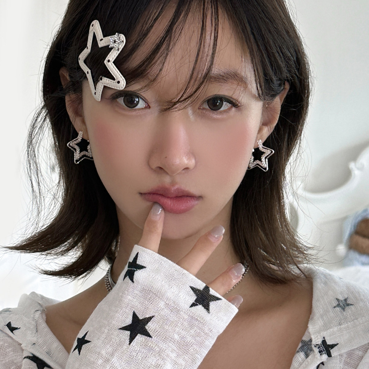 星星耳钉女小众设计高级感耳环2026新款爆款轻奢冷淡风高级感耳饰图片
