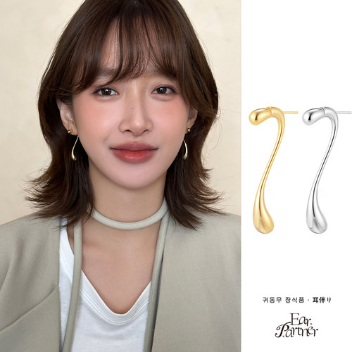 独特小众后挂式耳钉女轻奢高级感耳环2026新款爆款耳坠纯银针耳饰