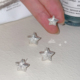 S925银针闪烁星星耳钉女小众设计高级感耳骨钉耳环绝美精致耳饰夏
