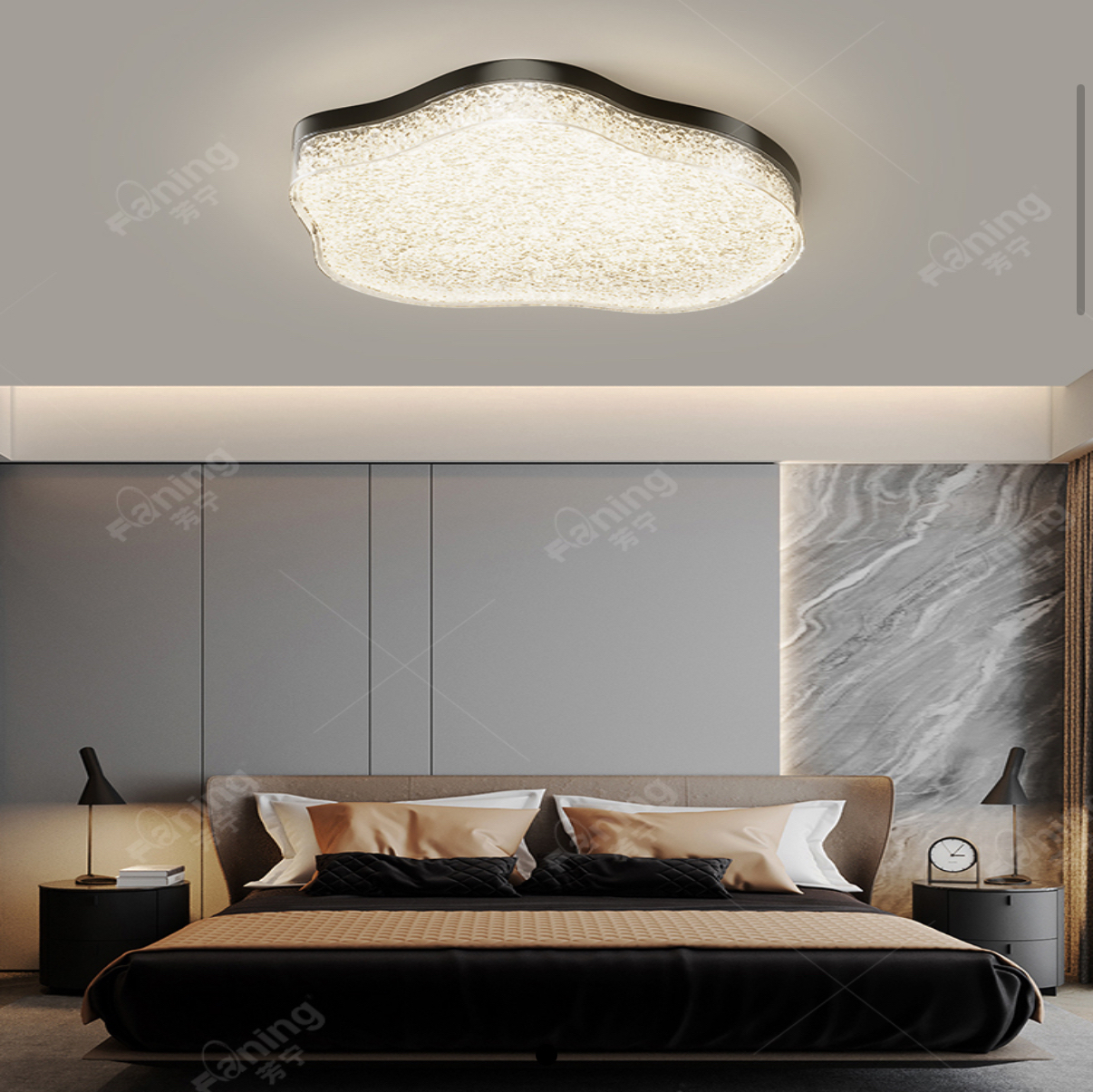 意式极简卧室吸顶灯2025年新款轻奢高级感书房主卧室现代简约灯具