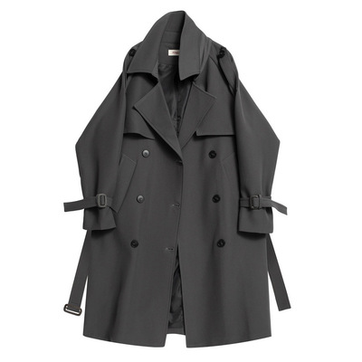 风衣男女中长款休闲宽松百搭大衣