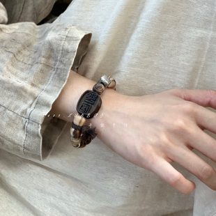 【和光同尘】寻宝手作原创新中式天然妖花贡木平安文玩男女手串