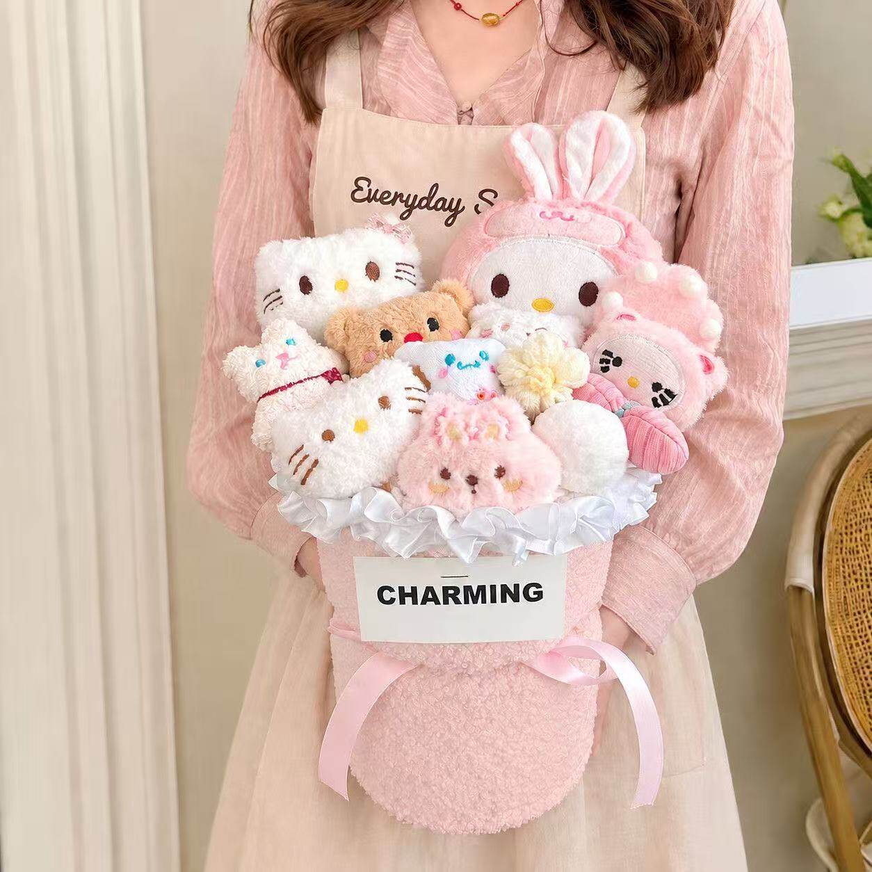 helloKitty猫毛绒玩偶花束生日礼物送女友闺蜜女生同学儿童情人节