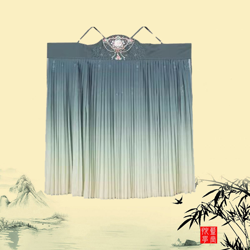 汉服女唐制一片式齐胸诃子裙古装裁剪1：1图纸样板打版型 手工DIY
