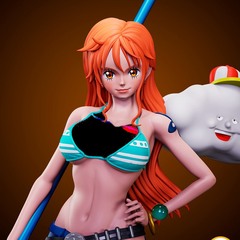 海贼王娜美Nami3D打印模型STL文件素材高精度已分体