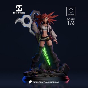 废渊战鬼莉阳3D打印模型STL文件素材高精度炼狱重生死神莉约